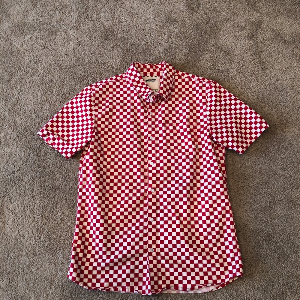 Vans short sleeved button down RARE medium